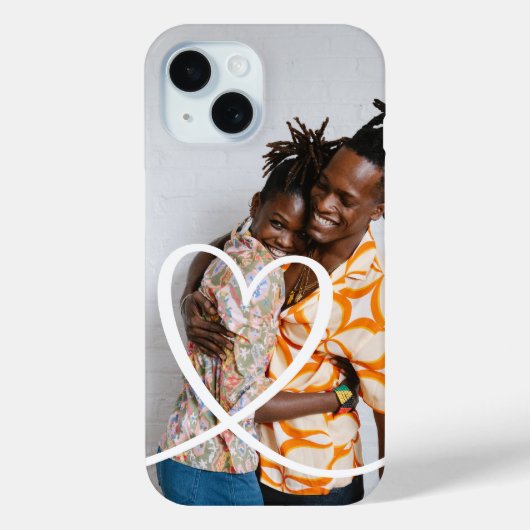 Liefde hart gepersonaliseerde foto op maat gemaakt Case-Mate iPhone case (Achterkant)