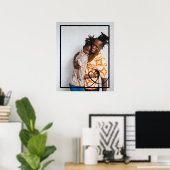 Liefde hart gepersonaliseerde foto op maat gemaakt poster (Thuiskantoor)