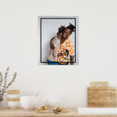 Liefde hart gepersonaliseerde foto op maat gemaakt poster (Keuken)