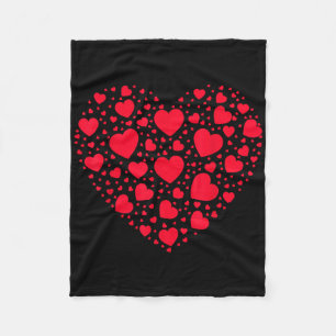 Liefde Hart Grafisch Valentijnsdag Dames Meisjes B Fleece Deken