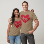 Liefde Hart grappig T-shirt (Unisex)