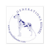Liefde Hart Great Dane Stempel (Design)