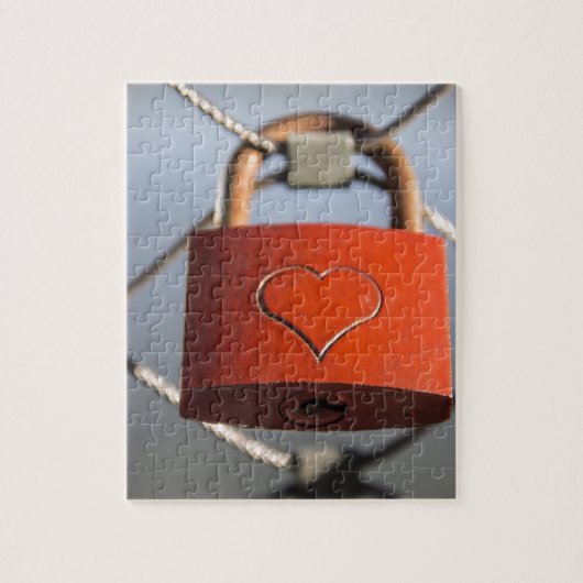 Liefde Hart Hangslot Legpuzzel (Verticaal)