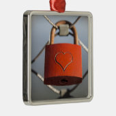 Liefde Hart Hangslot Metalen Ornament (Rechts)