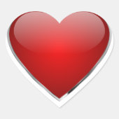Liefde hart hart sticker (Voorkant)