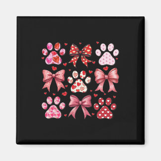 Liefde Hart Hond Poot Print Coquette Esthetische B Magneet
