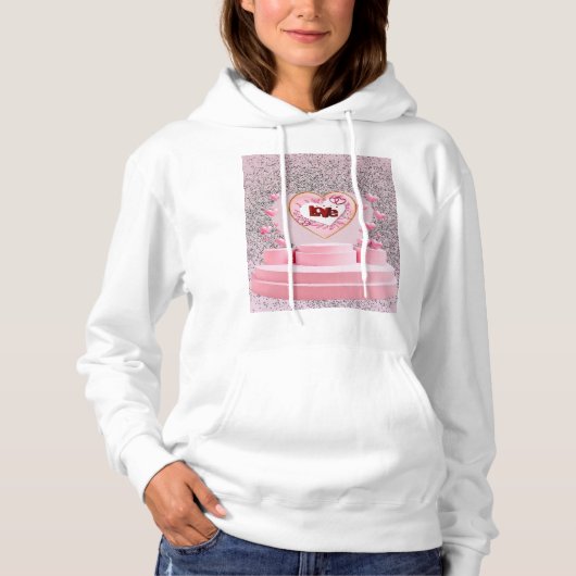 Liefde hart hoodie (Voorkant)