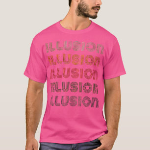 Liefde Hart Illusie Grunge Zwarte Illusie T-shirt