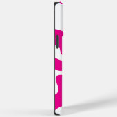 Liefde Hart in Magenta en Wit Case-Mate iPhone Case (Achterkant / Rechts)