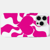Liefde Hart in Magenta en Wit Case-Mate iPhone Case (Achterkant (horizontaal))