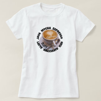 Liefde Hart Italië Cappuccino Koffie Beker Mok T-s T-shirt