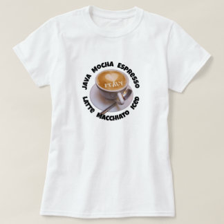 Liefde Hart Italië Cappuccino Koffie Beker Mok T-s T-shirt