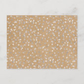 Liefde Hart Kalender Bewaar de datum in Roestig Zi Aankondigingskaart (Achterkant)