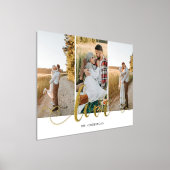 Liefde Hart Kalligrafie 3 Foto Wit Folie Afdrukken (Laagn)