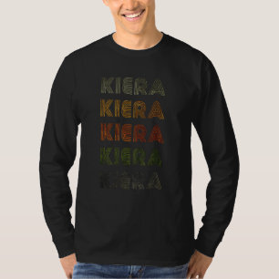 Liefde Hart Kiera Grungevintage Stijl Zwart Kiera T-shirt