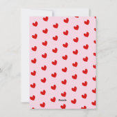 Liefde Hart Klaslokaal Foto Valentijnsdag Kaart (Achterkant)