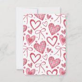 Liefde Hart Klaslokaal Foto Valentijnsdag Kaart (Achterkant)