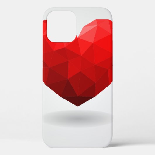 Liefde hart lage poly valentijn Case-Mate iPhone case (Achterkant)