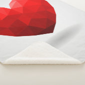 Liefde hart lage poly valentijn sherpa deken (3/4)