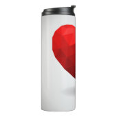 Liefde hart lage poly valentijn thermosbeker (Gedraaid links)