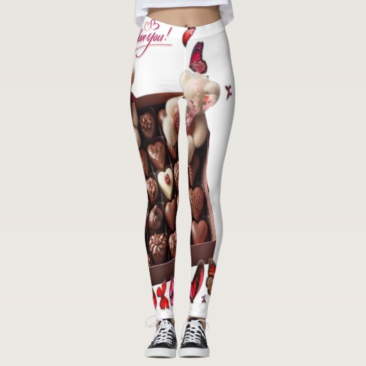 Liefde Hart Leggings (Voorkant)