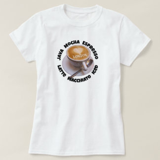 Liefde Hart Londen Cappuccino Koffie Kop Mok T-shi T-shirt