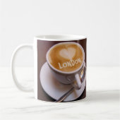 Liefde Hart Londen Cappuccino Koffiemok (Links)