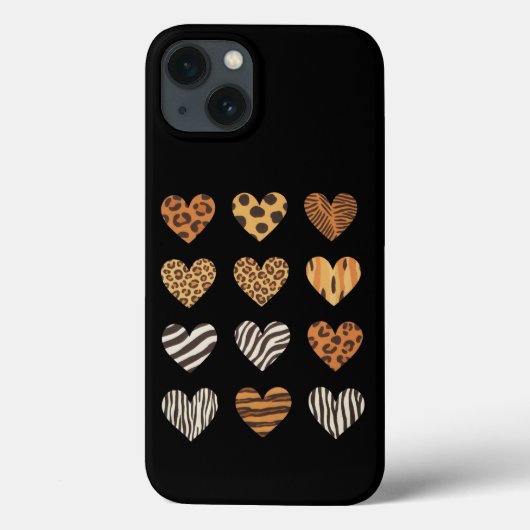Liefde Hart Luipaard Schattig Valentijnsdag Case-Mate iPhone Case (Achterkant)