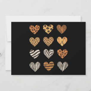 Liefde Hart Luipaard Schattig Valentijnsdag  Feestdagenkaart