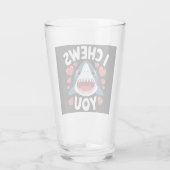Liefde Hart Luipaard Schattig Valentijnsdag  Glas (Achterkant)
