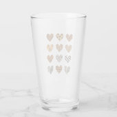 Liefde Hart Luipaard Schattig Valentijnsdag  Glas (Achterkant)