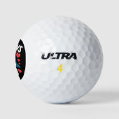 Liefde Hart Luipaard Schattig Valentijnsdag Golfballen (Logo)