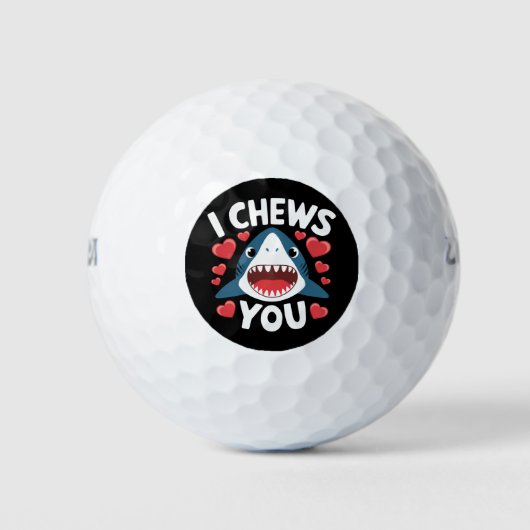 Liefde Hart Luipaard Schattig Valentijnsdag Golfballen (Voorkant)