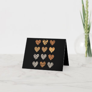 Liefde Hart Luipaard Schattig Valentijnsdag  Kaart