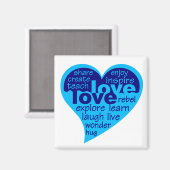 Liefde Hart magneet (Voorkant / Achterkant)