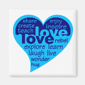 Liefde Hart magneet (Voorkant)