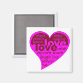 Liefde Hart magneet (Voorkant / Achterkant)