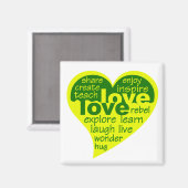 Liefde Hart magneet (Voorkant / Achterkant)