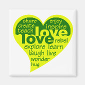 Liefde Hart magneet (Voorkant)