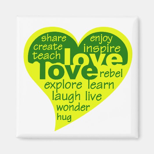 Liefde Hart magneet (Voorkant)