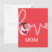 Liefde hart mama maatwerk Valentijnsdag Briefkaart (Voorkant / Achterkant)