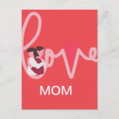 Liefde hart mama maatwerk Valentijnsdag Briefkaart (Voorkant)