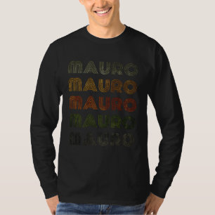 Liefde Hart Mauro GrungeVintage Stijl Zwart Mauro T-shirt