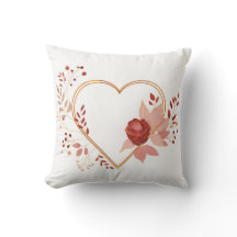 Liefde hart met bloemen en bladeren