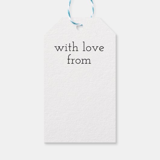 Liefde hart met Doodle label Cadeaulabel (Achterkant)