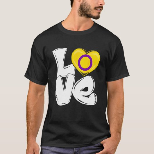 LIEFDE Hart Ondersteuning LGBTQ Pride Maand LGBT I T-shirt (Voorkant)