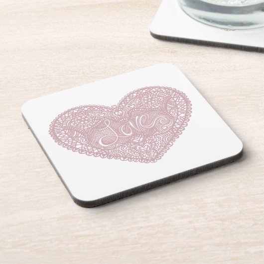 Liefde hart onderzetter (Linkerzijde)