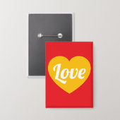 Liefde,hart,op maat button (Voorkant / Achterkant)