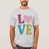 Liefde hart Paar T-shirt (Voorkant)