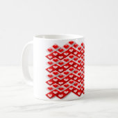 Liefde Hart Patroon Koffiemok (Voorkant links)